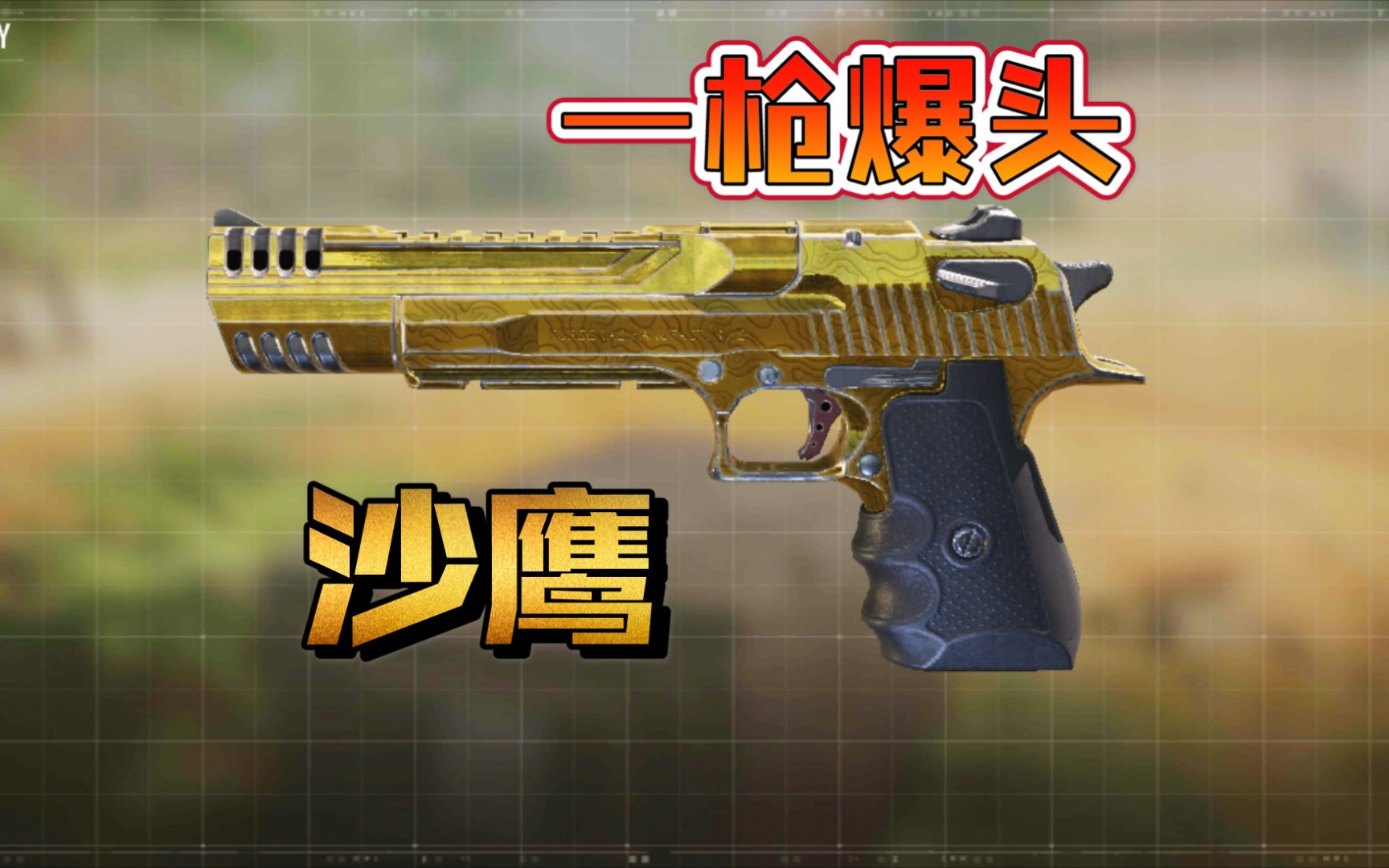 【使命召唤手游】最想玩的新武器01手枪王者:沙鹰【花叔】