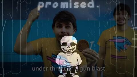 UNDERTALE - promised. Sans fight remake!_哔哩哔哩bilibili