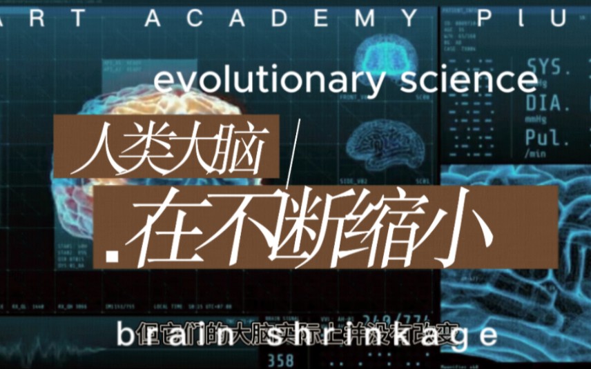 人类的大脑在近3000年内在不断缩小,脑容量缩小了大约四个核桃大小哔哩哔哩bilibili