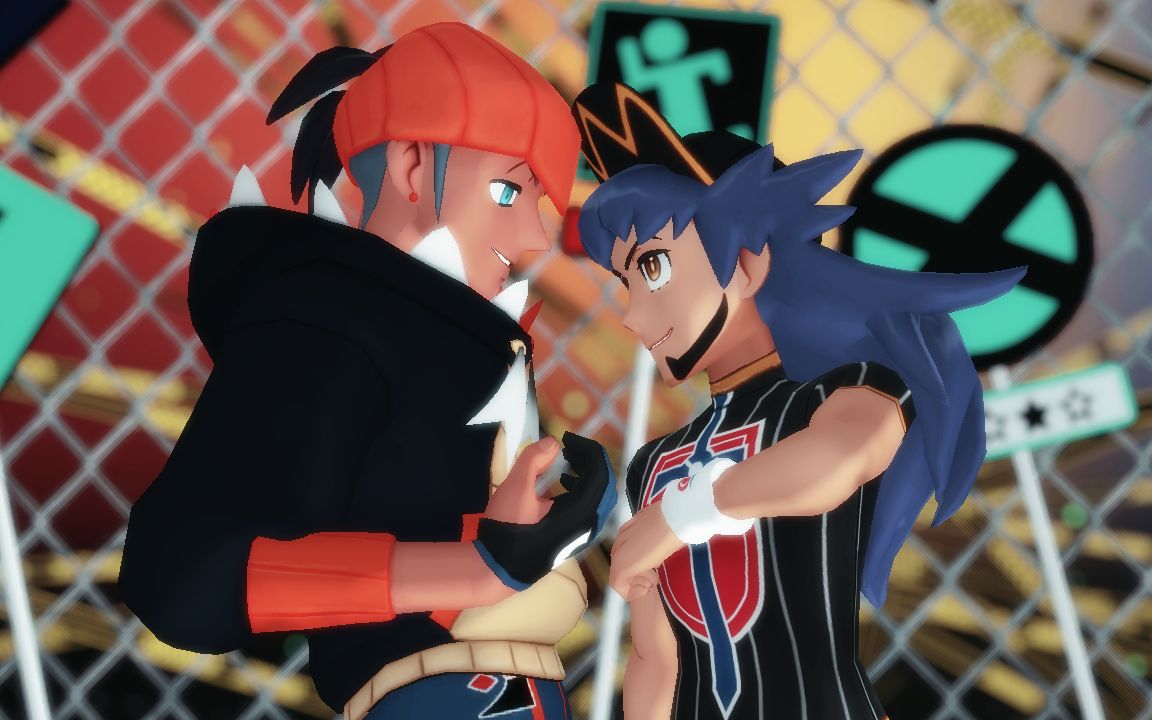 宝可梦剑盾mmd前方高帅丹帝vs奇巴纳劣等上等