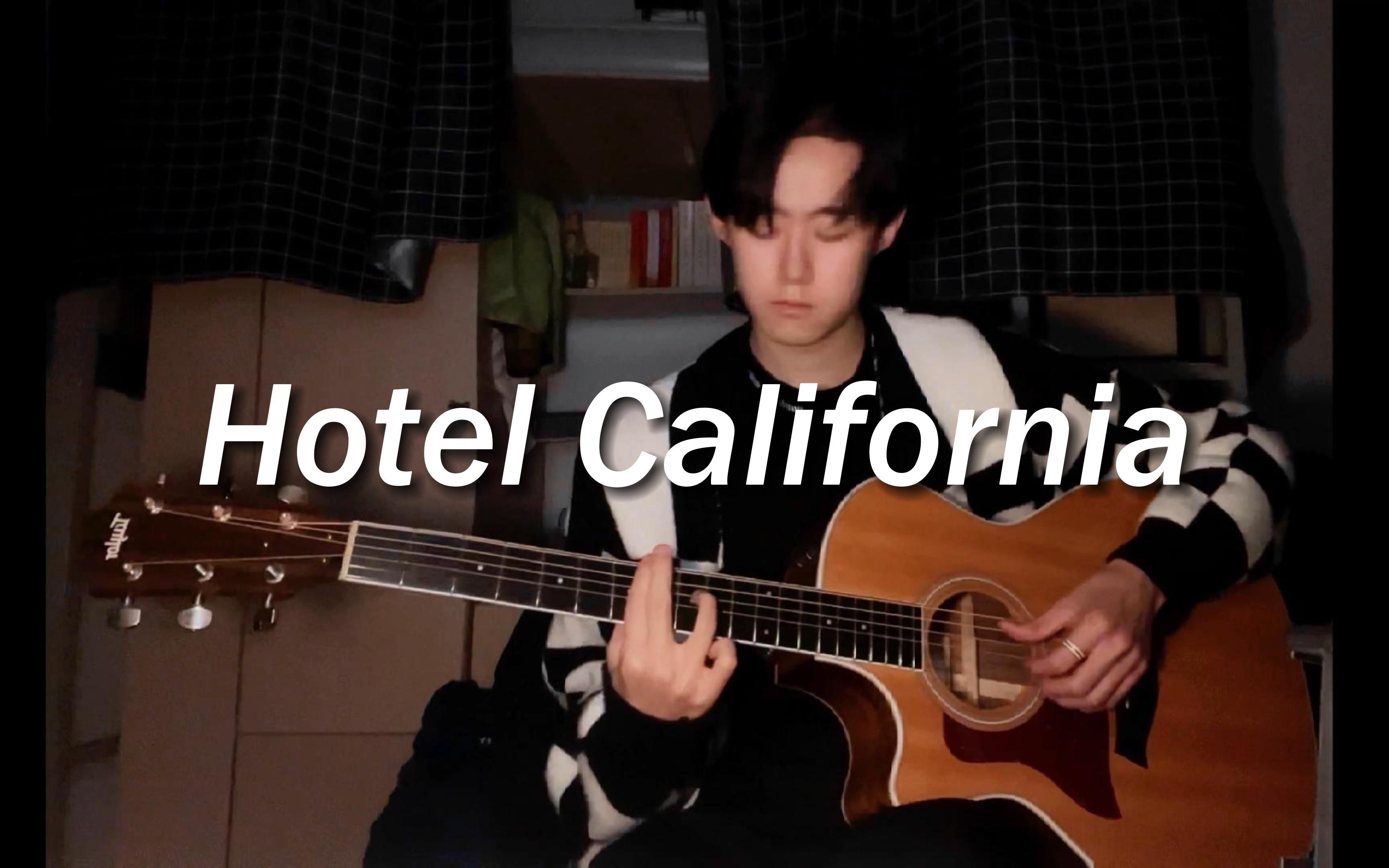 [图]【指弹吉他】还原度超高的Hotel California（加州旅馆）指弹solo | cover by Kobrin