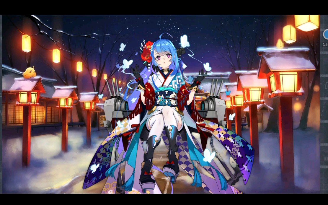 【碧蓝航线】海伦娜浴衣皮肤:正月与青鸟 立绘和台词欣赏