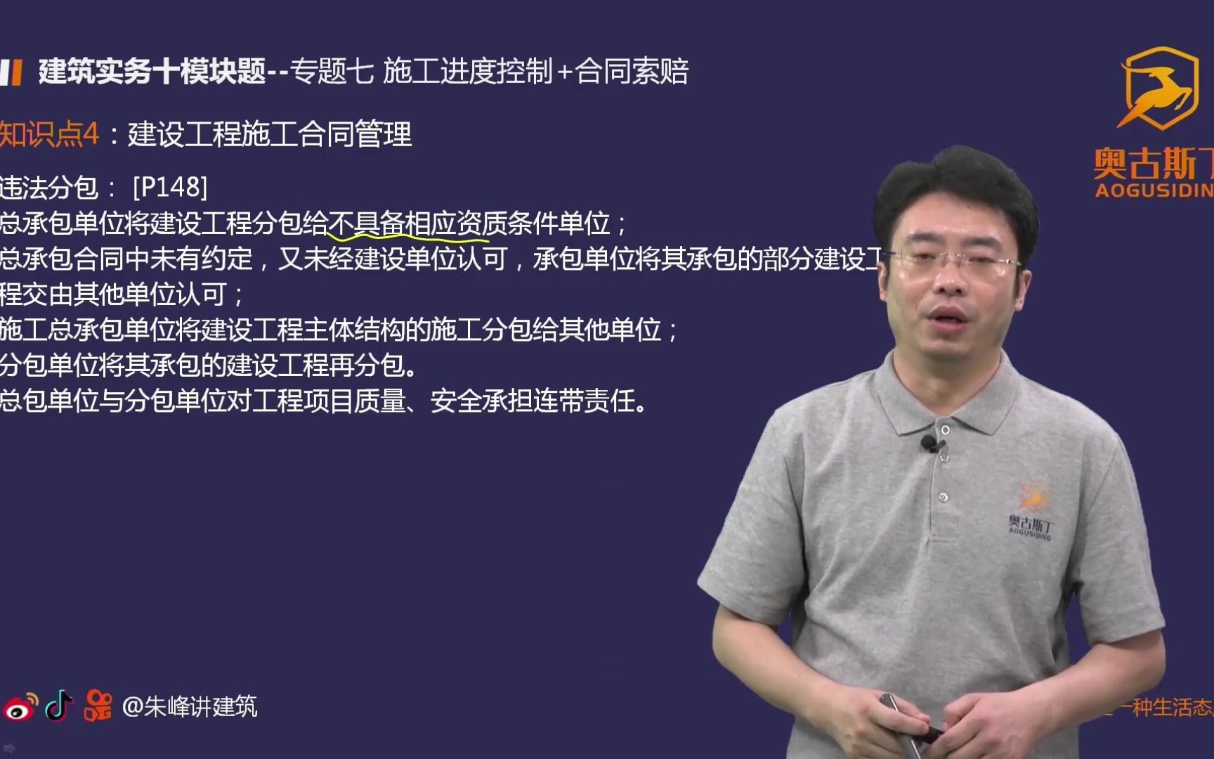 建筑工程施工合同管理,来跟朱峰老师一起学习.持续更新~哔哩哔哩bilibili