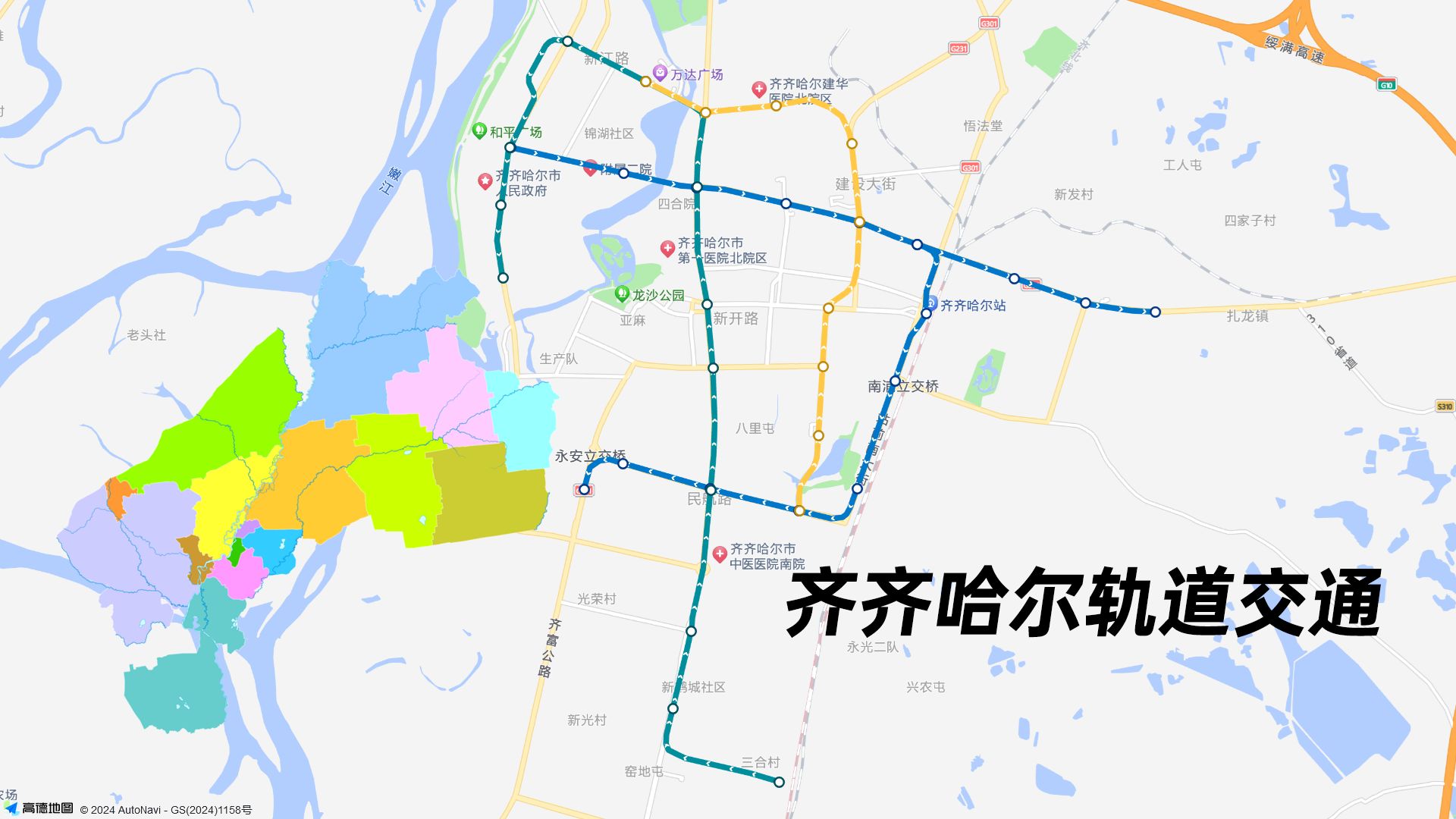 齐齐哈尔铁路线路图图片