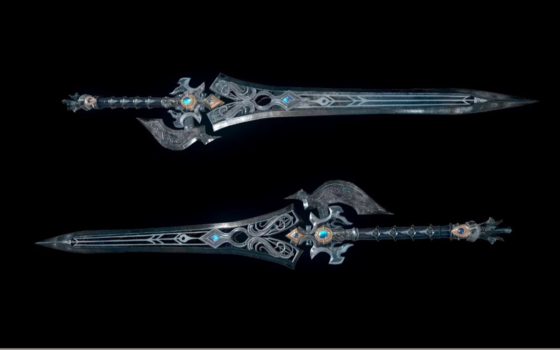 maya次世代武器建模:重剑模型制作_哔哩哔哩_bilibili