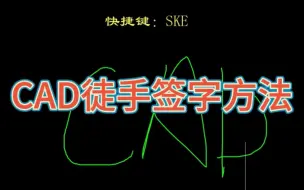 Download Video: CAD直接手写签名方法