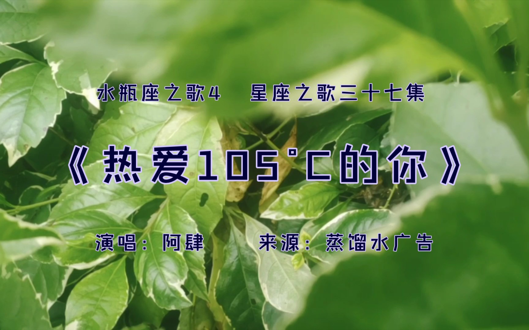 [图]水瓶座之歌《热爱105°C的你》