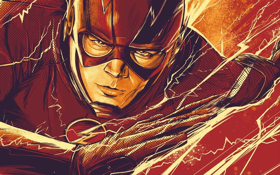 dc美剧闪电侠第五季战斗集锦3巴里穿越回过去取得特殊道具对抗蝉