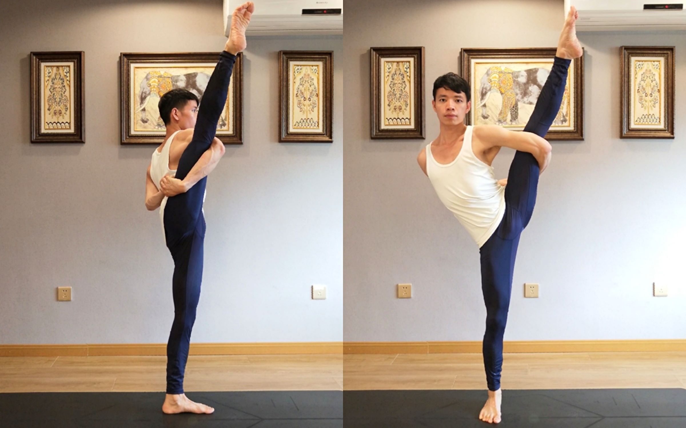 考验平衡能力的高级瑜伽体式——天堂鸟式_哔哩哔哩_bilibili