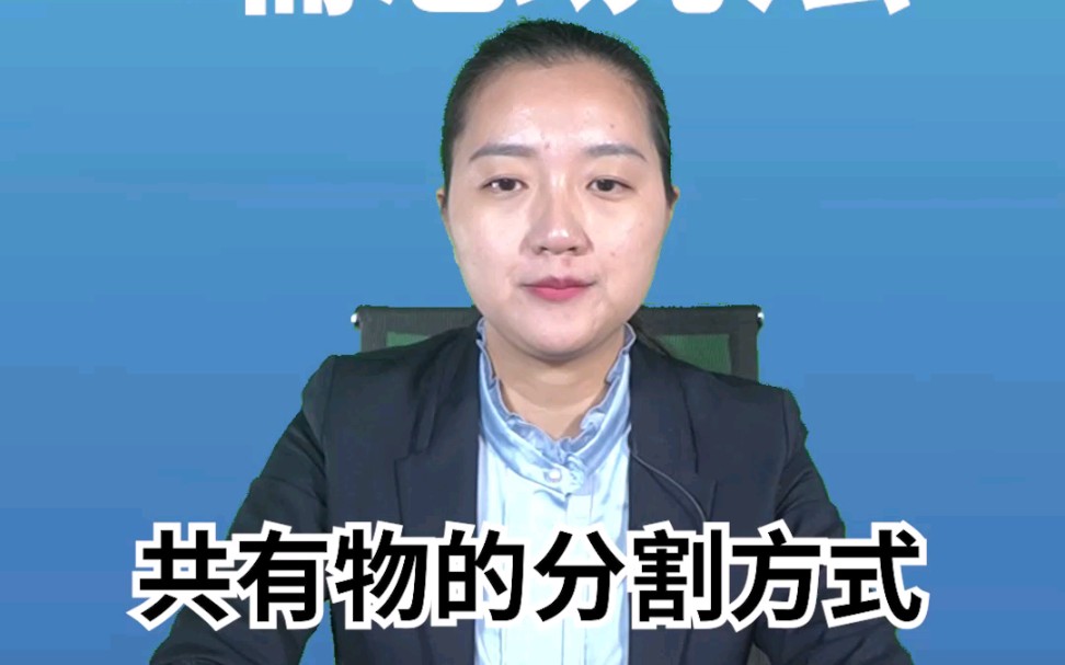 共有物的分割方式哔哩哔哩bilibili