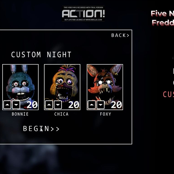 FNAF1重置版全二十通关_单机游戏热门视频