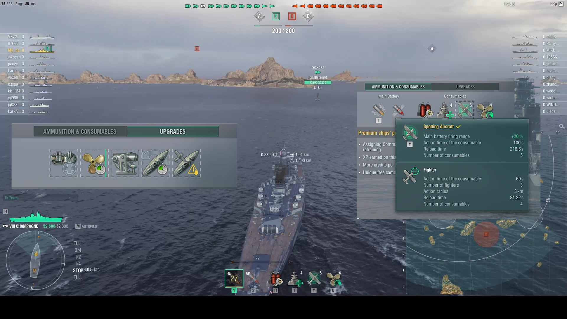 [WOWS]玻璃大炮——法国八级金币战列舰香槟【Champange】初体验哔哩哔哩bilibili