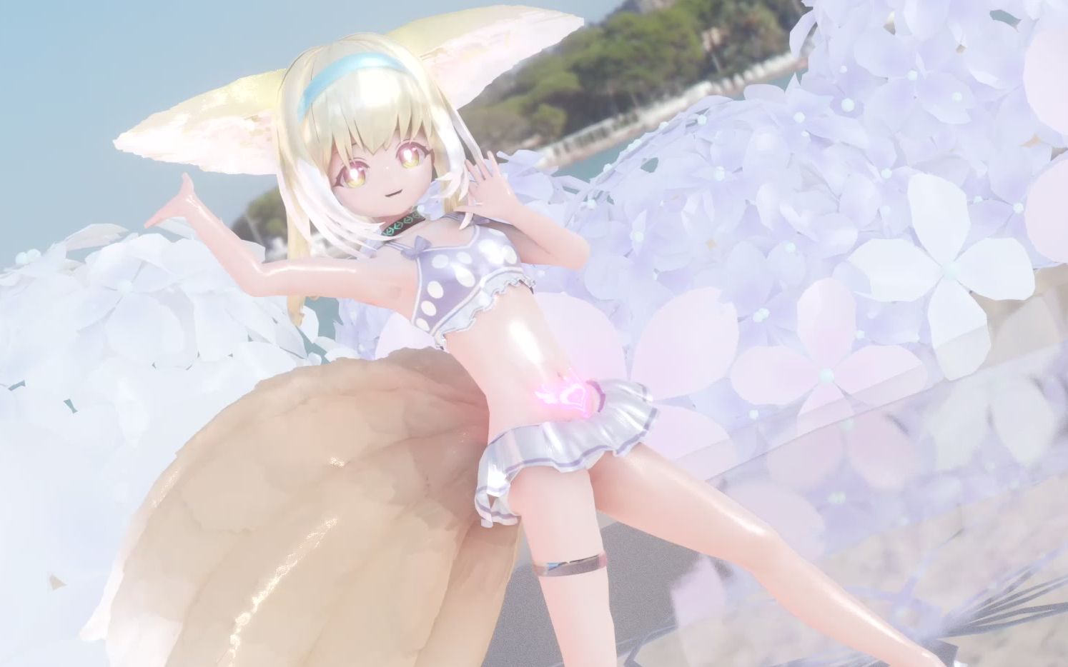 【明日方舟mmd】铃兰 染上你的颜色 (毛发渲染尝试)_哔哩哔哩_bili