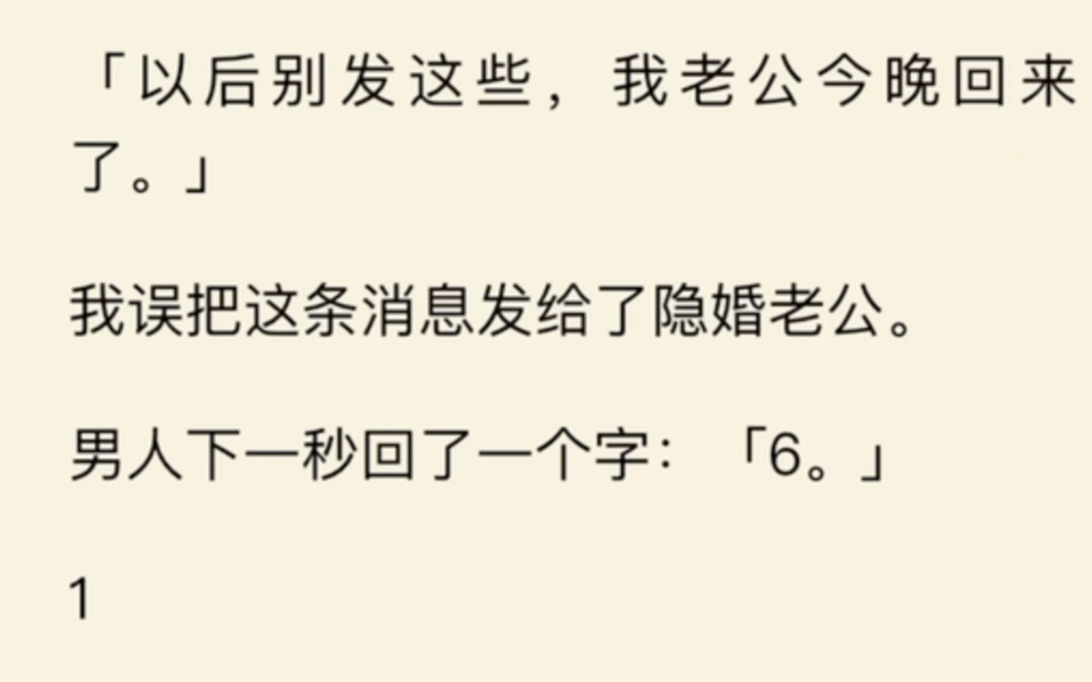 [图]（全文）以后别发这些了 我老公今晚回来 隐婚老公：6