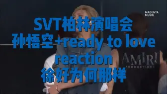 【seventeen reaction】挑了柏林演唱会上比较感兴趣的孙悟空和ready to love