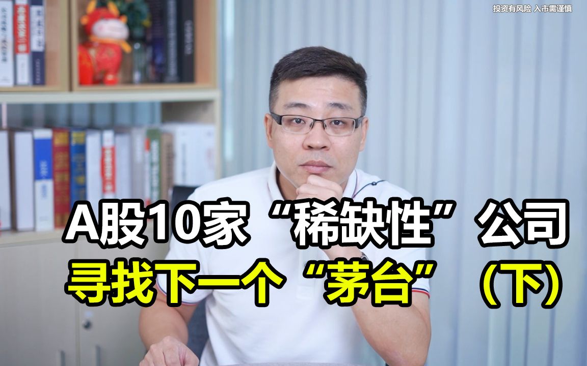 A股10家“稀缺性”公司,寻找下一个“茅台”(下)哔哩哔哩bilibili