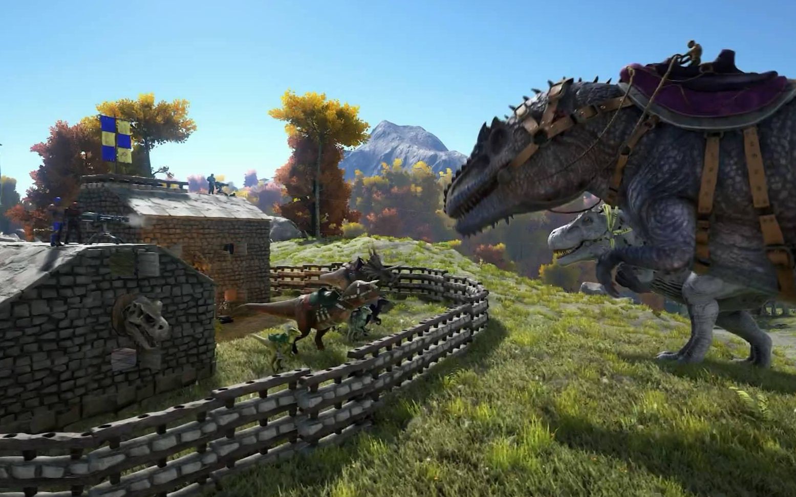 方舟生存进化之新手初投6给恐龙涂色