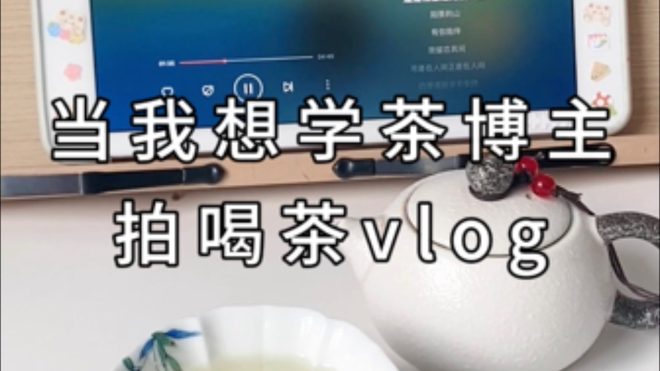 当我想学茶博主拍喝茶vlog3.0哔哩哔哩bilibili