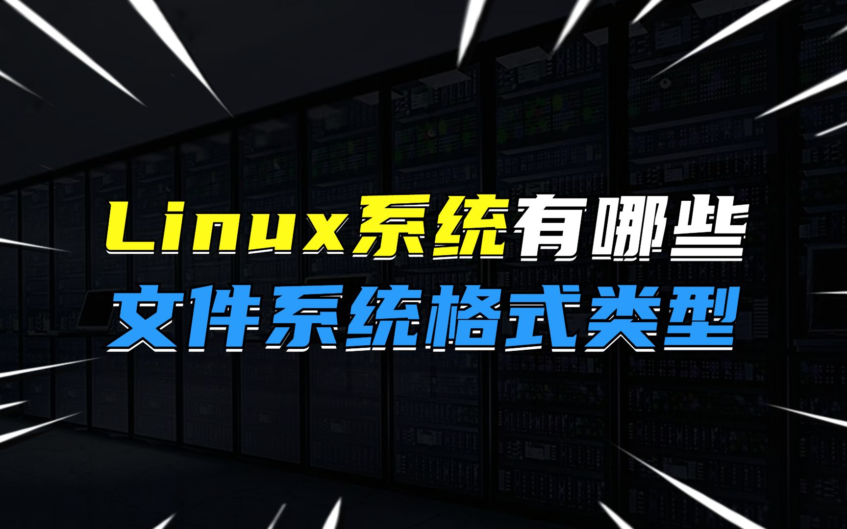 Linux系统有哪些文件系统格式类型?