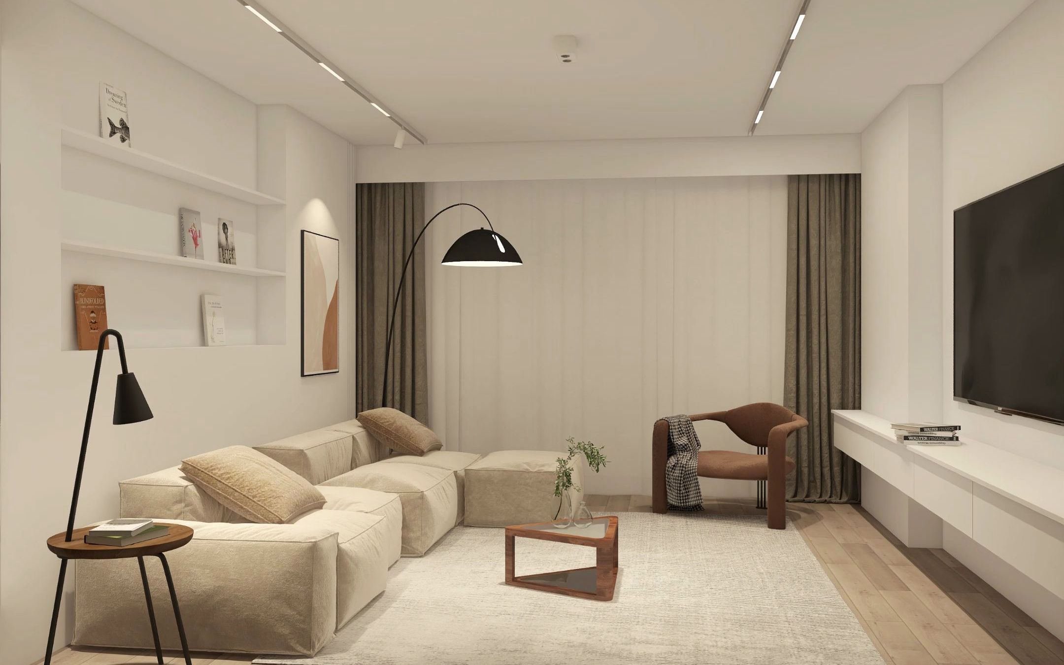 分享明装客厅无主灯