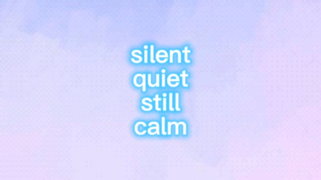 [图]silent，still，calm，quiet，几个安静的区别