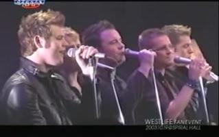 [图]当年声音如此干净清亮-Westlife in Japan Flying Without Wings 19.10.2003