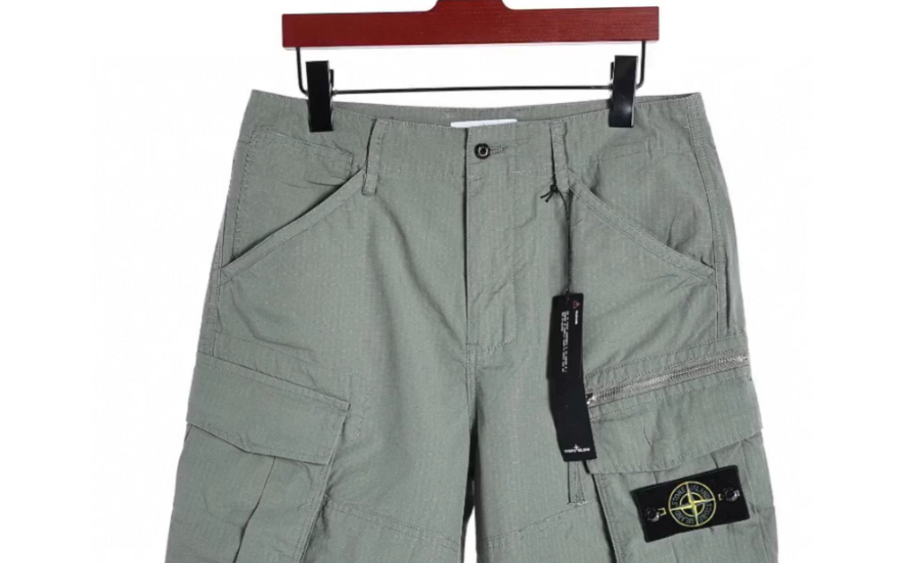说一下stone island石头岛工装休闲拉链口袋短裤
