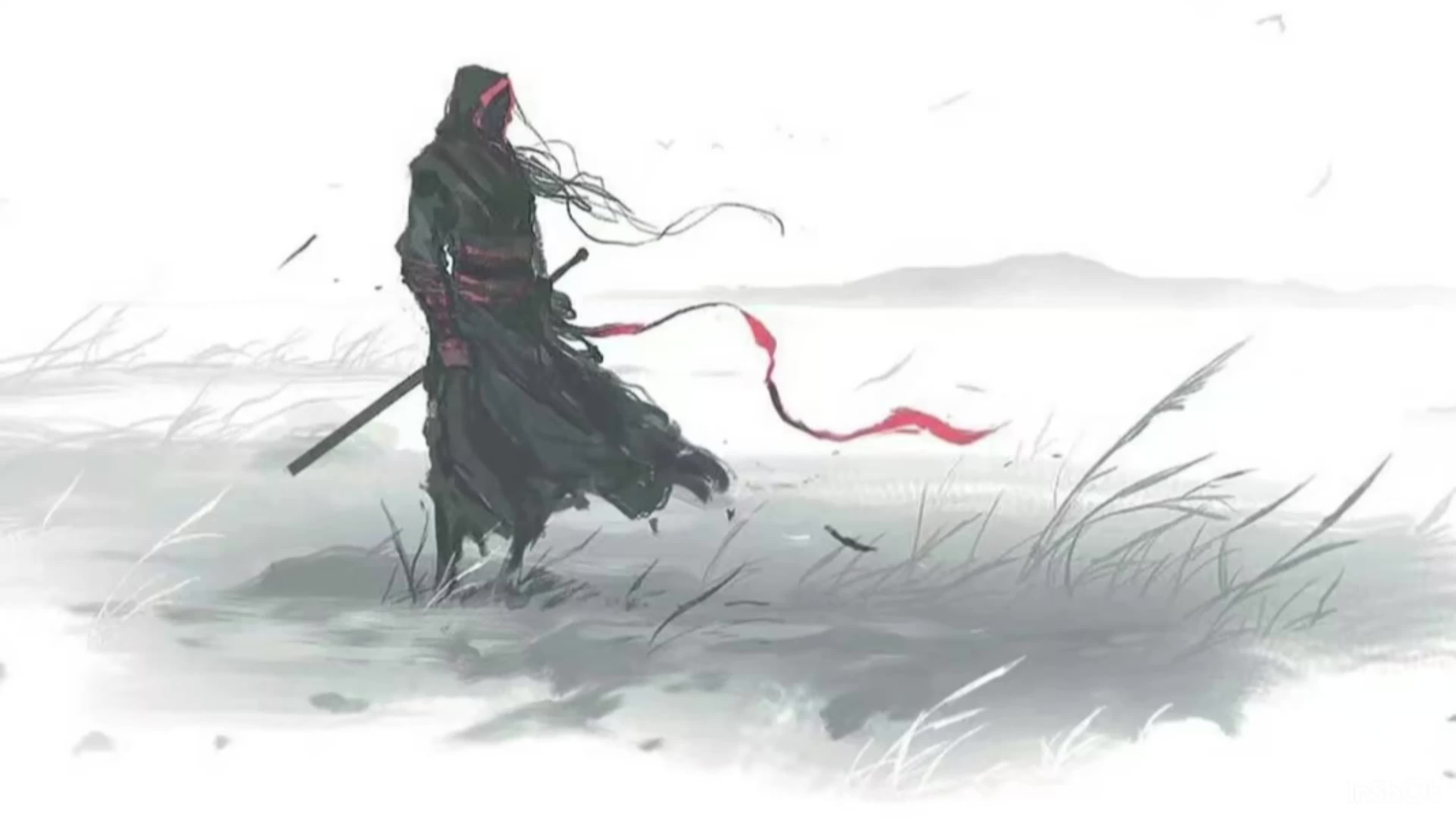 雕弧悬日月一剑在孤鸿