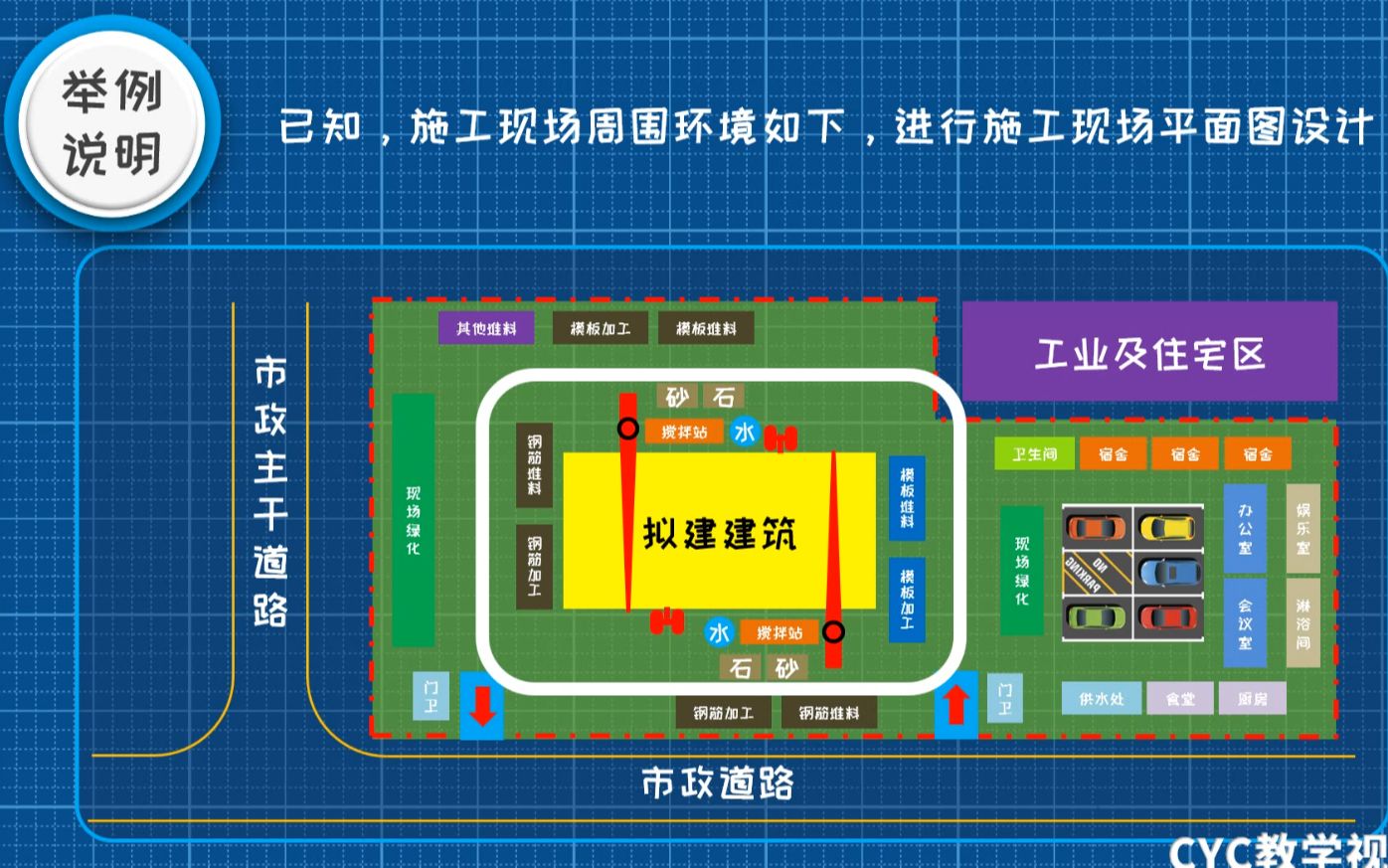 [图]施工平面图绘制