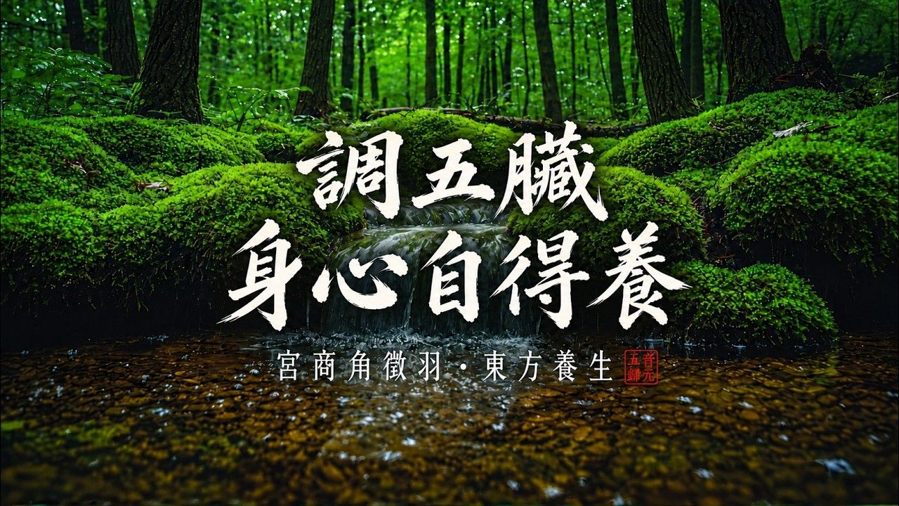 宫商角徵羽一次听完｜林间溪流・身心慢慢松开・深度放松｜Chinese Zen Music 古风静心音乐