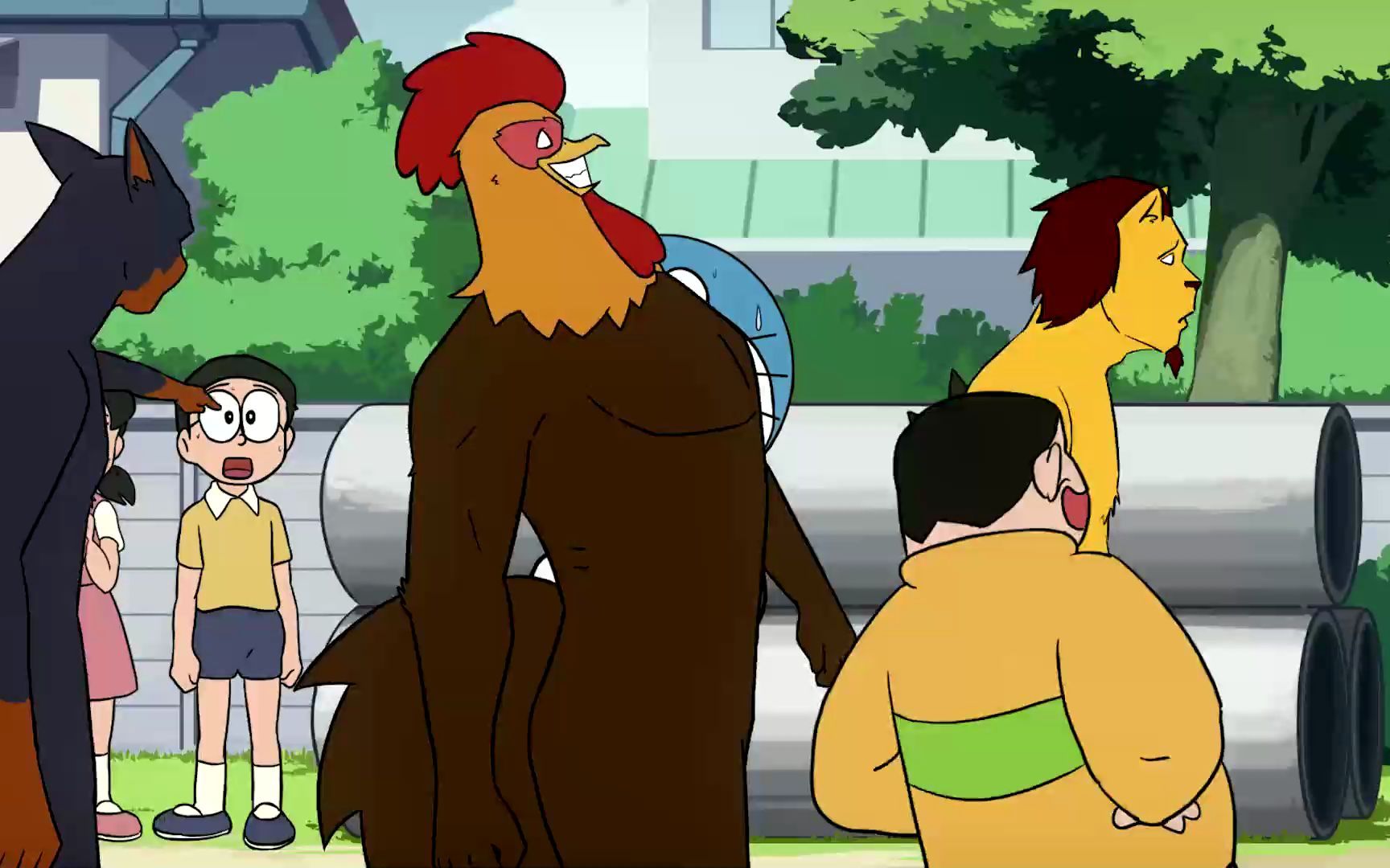 狮 子 仗 鸡 威 谁 遇 谁 悲 催 #鸡哥三人组开路