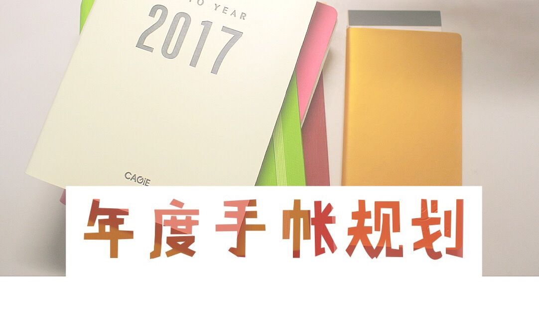 [图]大凝 | 2017年日程本如何规划呢 | 年度手账规划 | 笔记本分享 | 新年规划