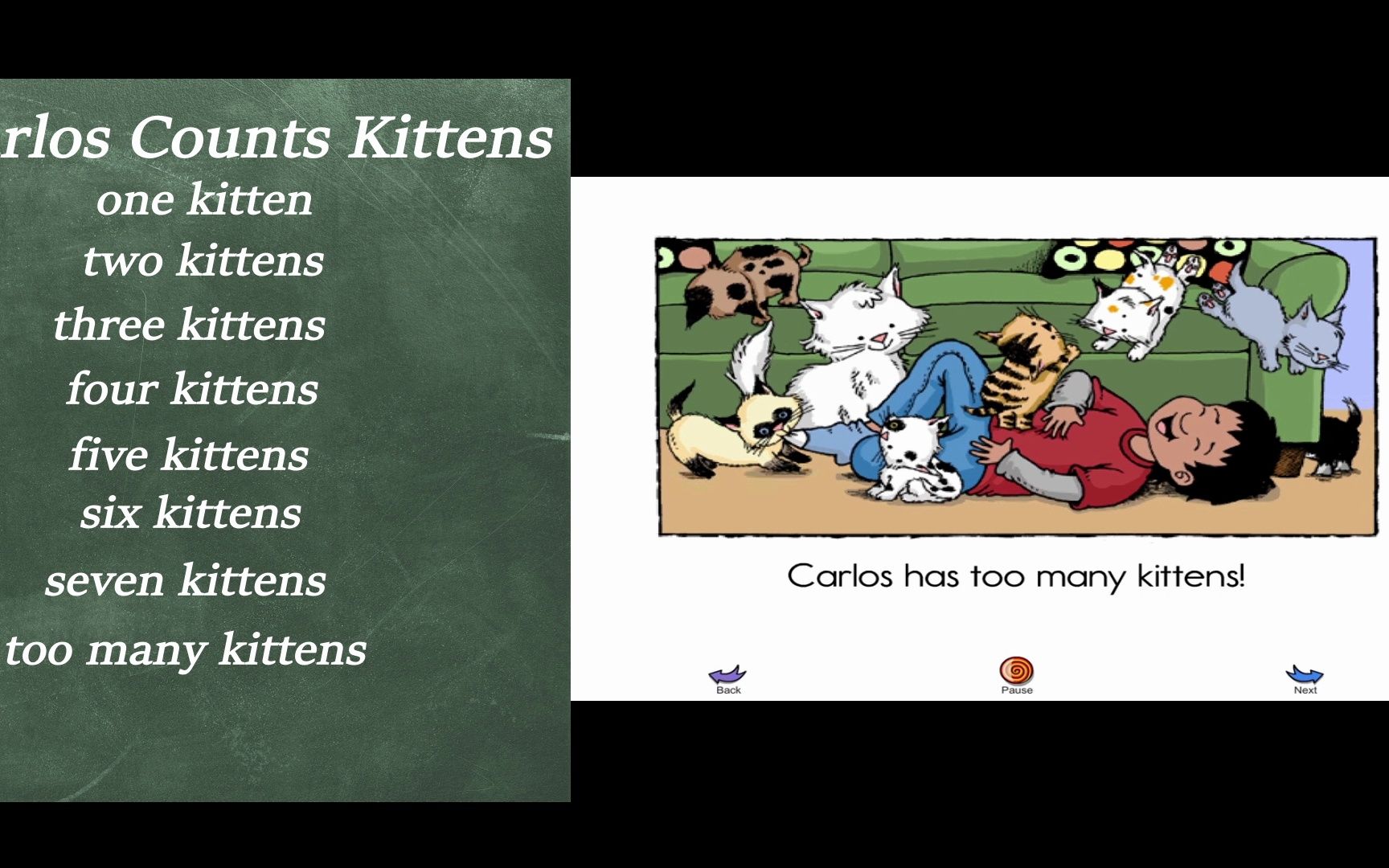 raz (reading a-z)分级阅读-carlos counts kittens