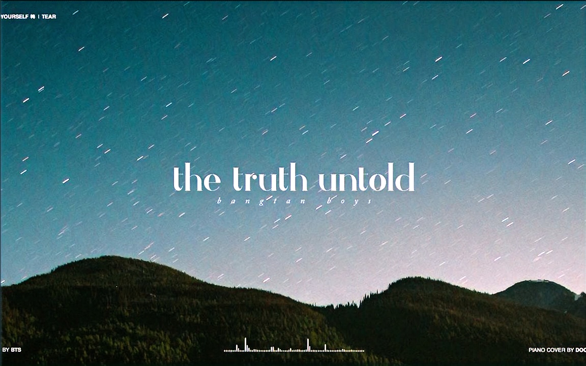 [图][防弹少年团] The Truth Untold-Piano Cover