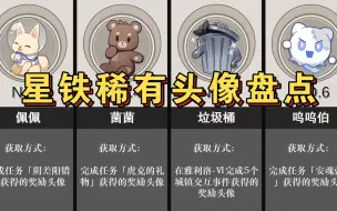 Download Video: 【星铁】几款比较稀有的头像