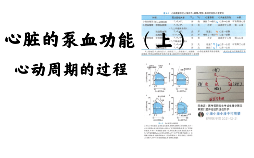 生理学心脏的泵血功能(上):心动周期哔哩哔哩bilibili