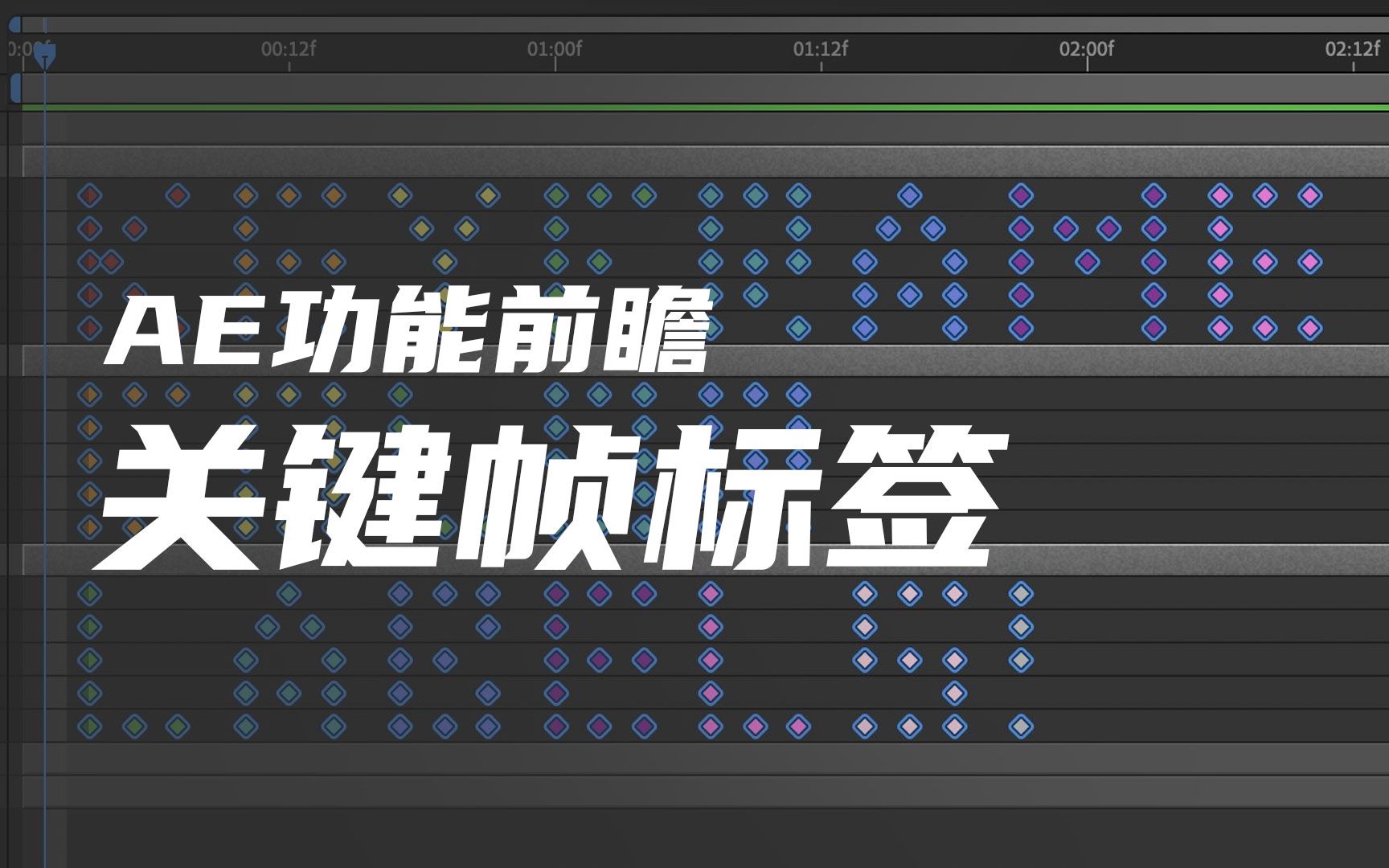 【鹤梦资讯】AE功能前瞻  关键帧颜色标签哔哩哔哩bilibili