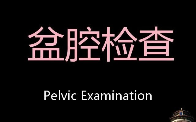 盆腔检查 Chinese Pronunciation Pelvic Examination哔哩哔哩bilibili