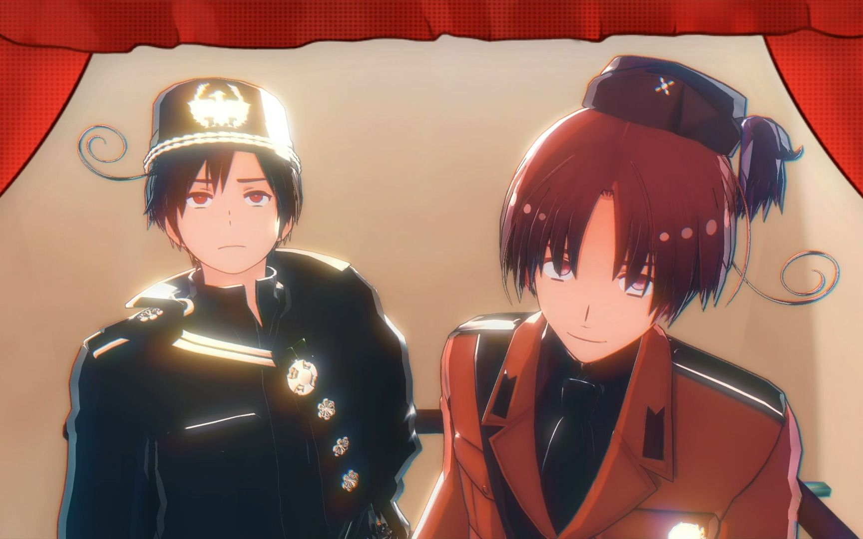 当异色南北伊坐声控电梯【异色南北伊/常色北南伊/mmd】