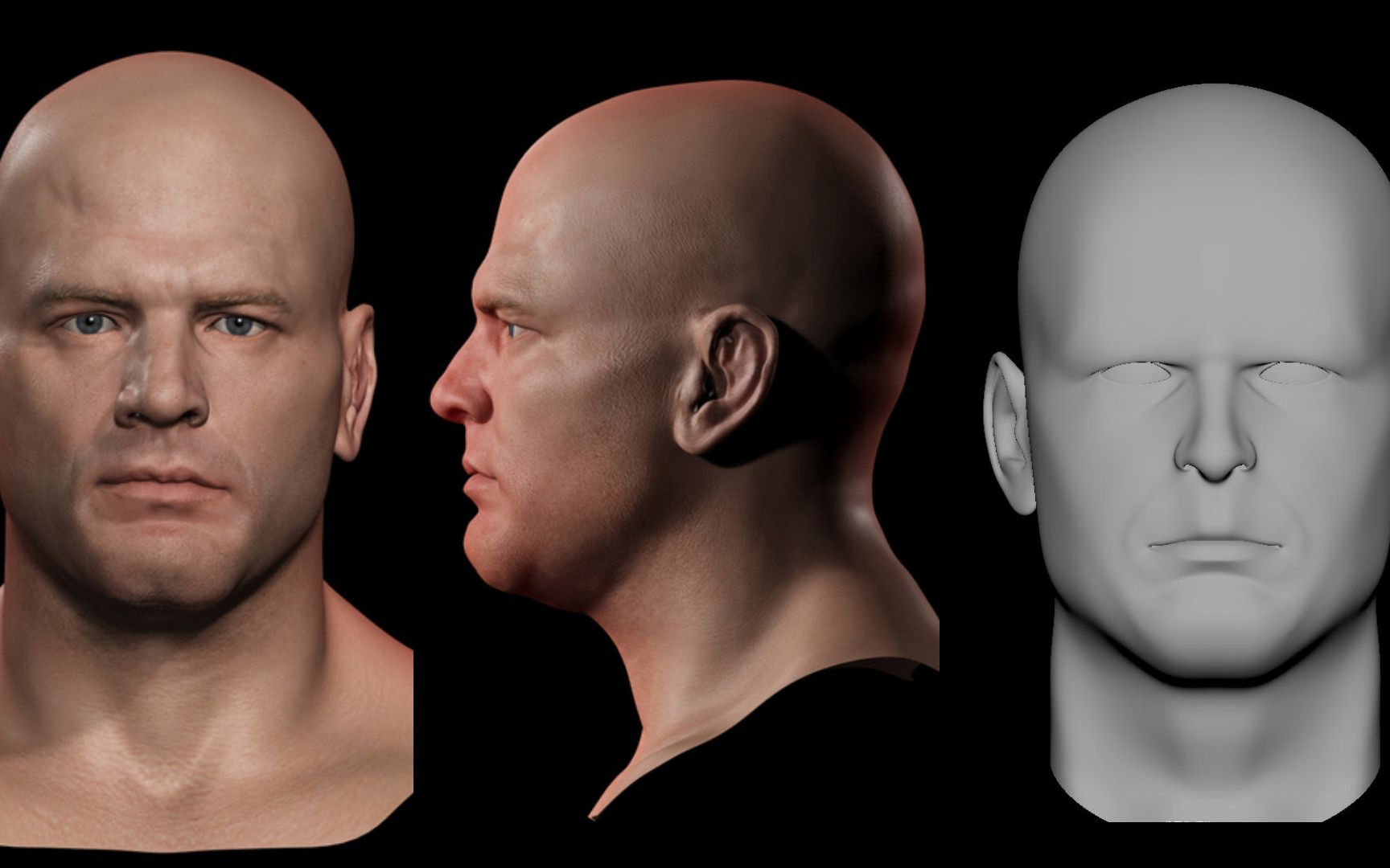 【maya零基础建模】maya男性头部结构详解,人头基础布线技巧