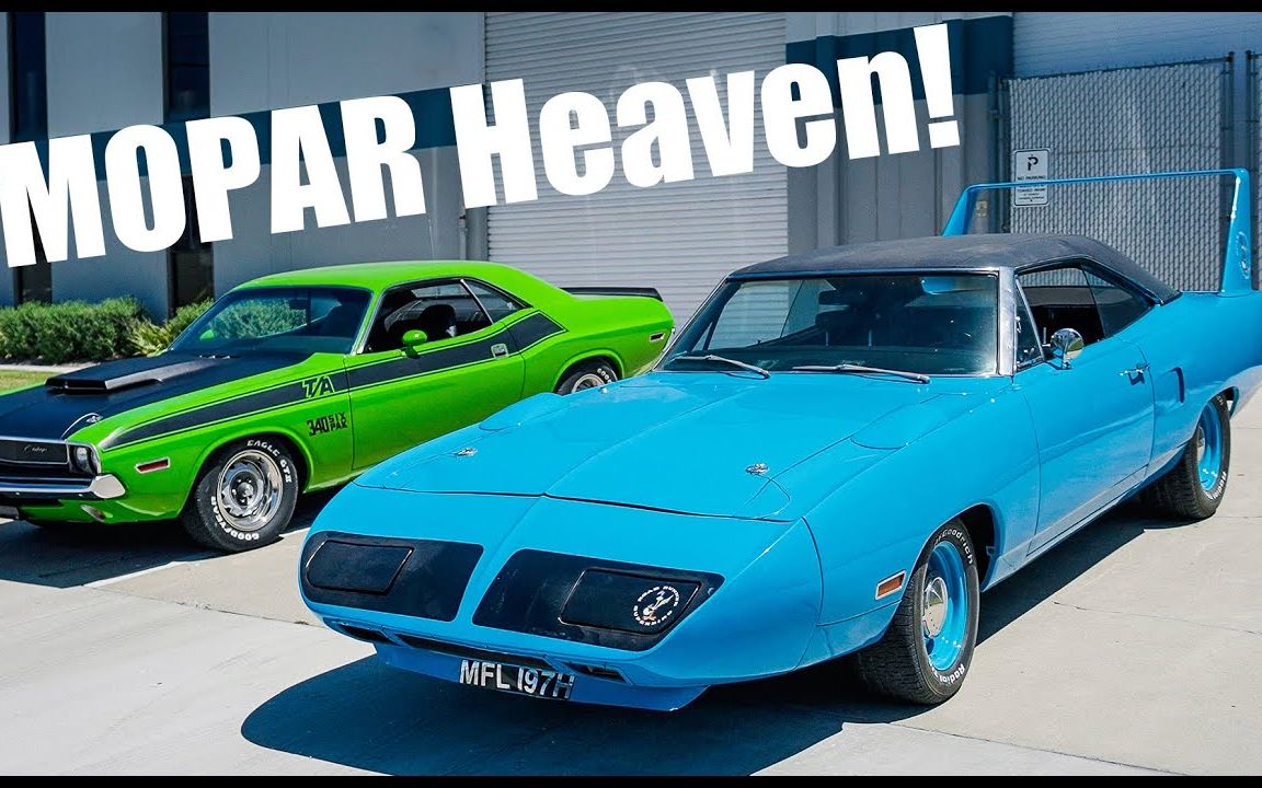 mopar的天堂開著遛彎1970年道奇挑戰者1970年普利茅斯超級鳥plymouth