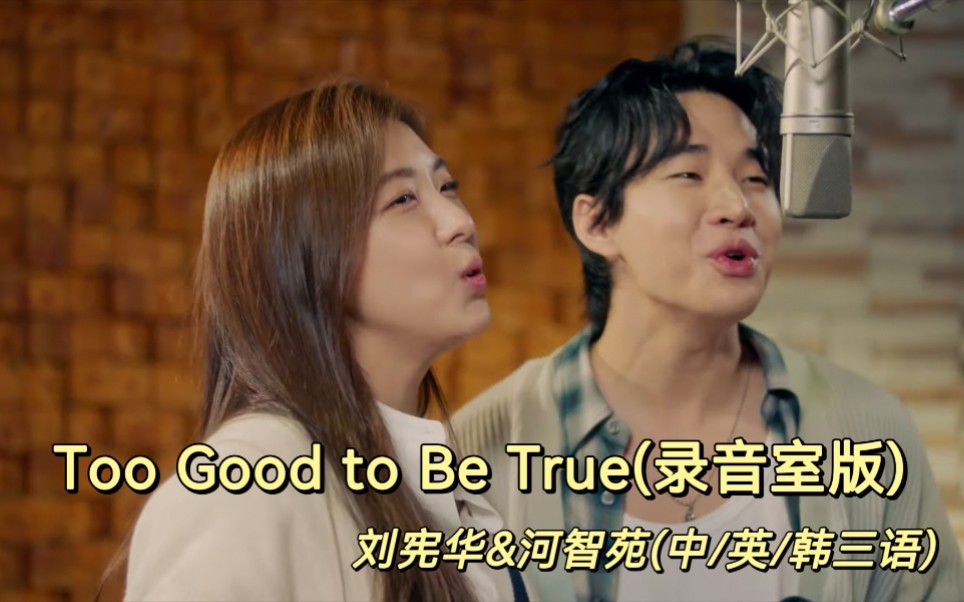 [图](中字)刘宪华&河智苑-Too Good to Be True(录音室版)MV公开｜韩剧Dramaworld OST