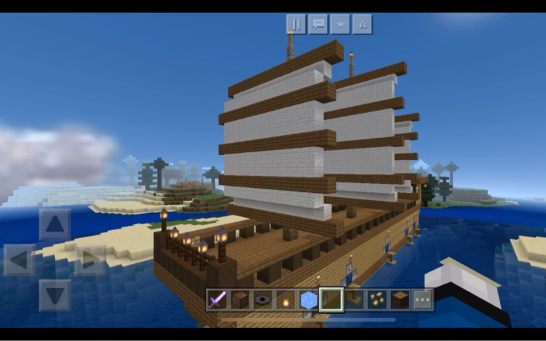 【打瞌睡的鹿/minecraft】总算造得差不多了^ω^中式戎克船建造收尾