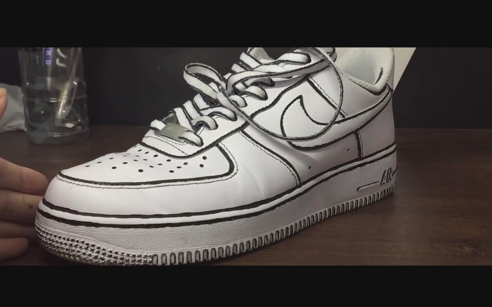 球鞋定制 | Nike AF1二次元动漫哔哩哔哩bilibili