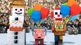 Minecraft 圣诞雪人系列合集 哔哩哔哩 Bilibili