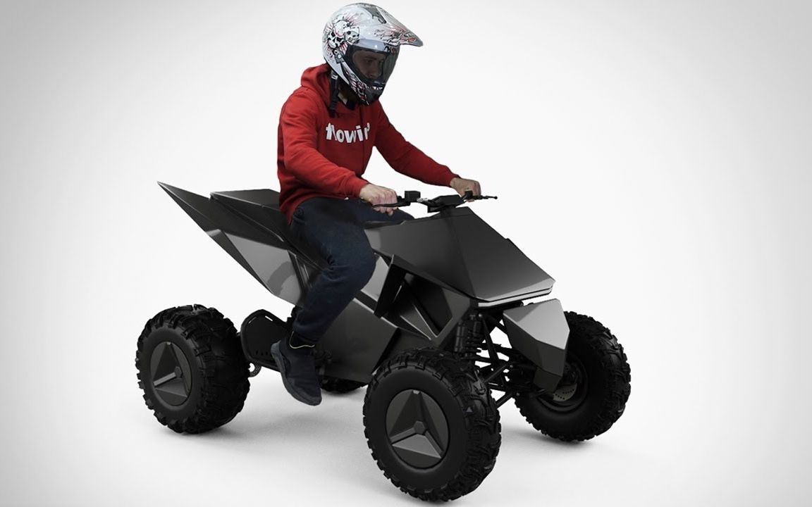 如何制作特斯拉cyberquad atv 电动摩托车 【双语机翻字幕】