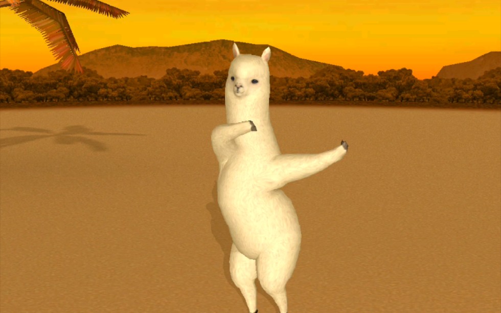 给会跳舞的羊驼配上各种meme的bgm会怎样?