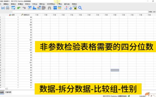 [图]SPSS非参数检验中四格表需要的数据,中位数/P50（P25，P75）