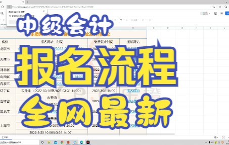 【中级会计】速看!2022年中级会计报名流程哔哩哔哩bilibili