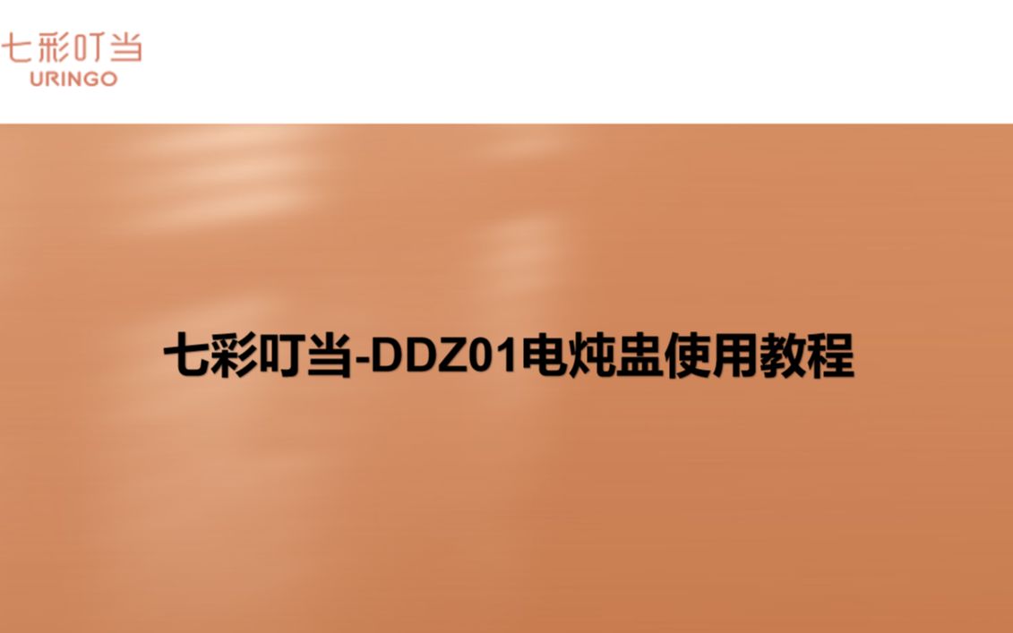 七彩叮当DDZ01电炖盅使用教程哔哩哔哩bilibili